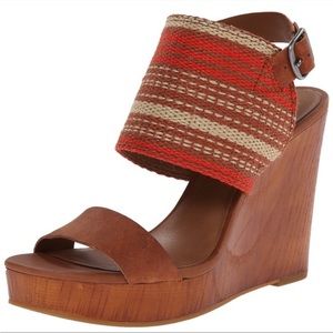 Lucky Brand Orange Wedges